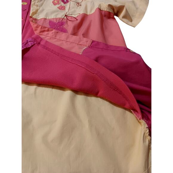 NEW Art to Wear BOBBIE BROOKS Embroidered Combo Top Blouse‎ Shirt 14/16W Floral - Picture 7 of 12